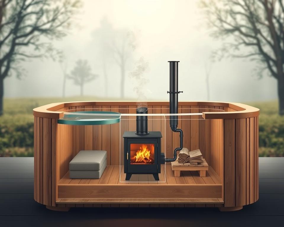 Hot Tub Holzofensystem Funktionsweise